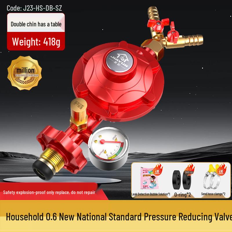 Dual Burner Explosion-Proof Gas Stove with Auto Shut-off Valve for LPG
