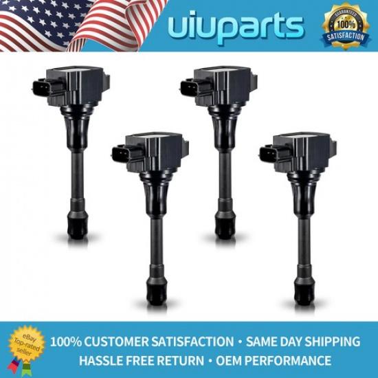 

4 UF549 Ignition Coil OEM for Nissan Altima Sentra Rogue 2.5 Versa 1.8 2007-2012