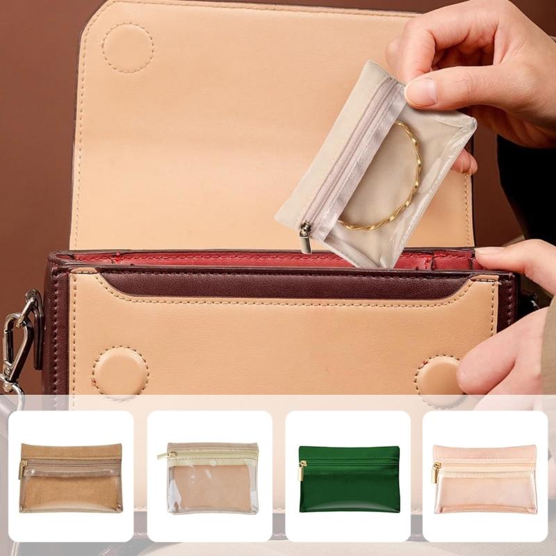 Fashionable Sturdy Jewelry Pouches 12 Pcs Travel Organizers Bags with Zippered for Jewelry and Small Accessories