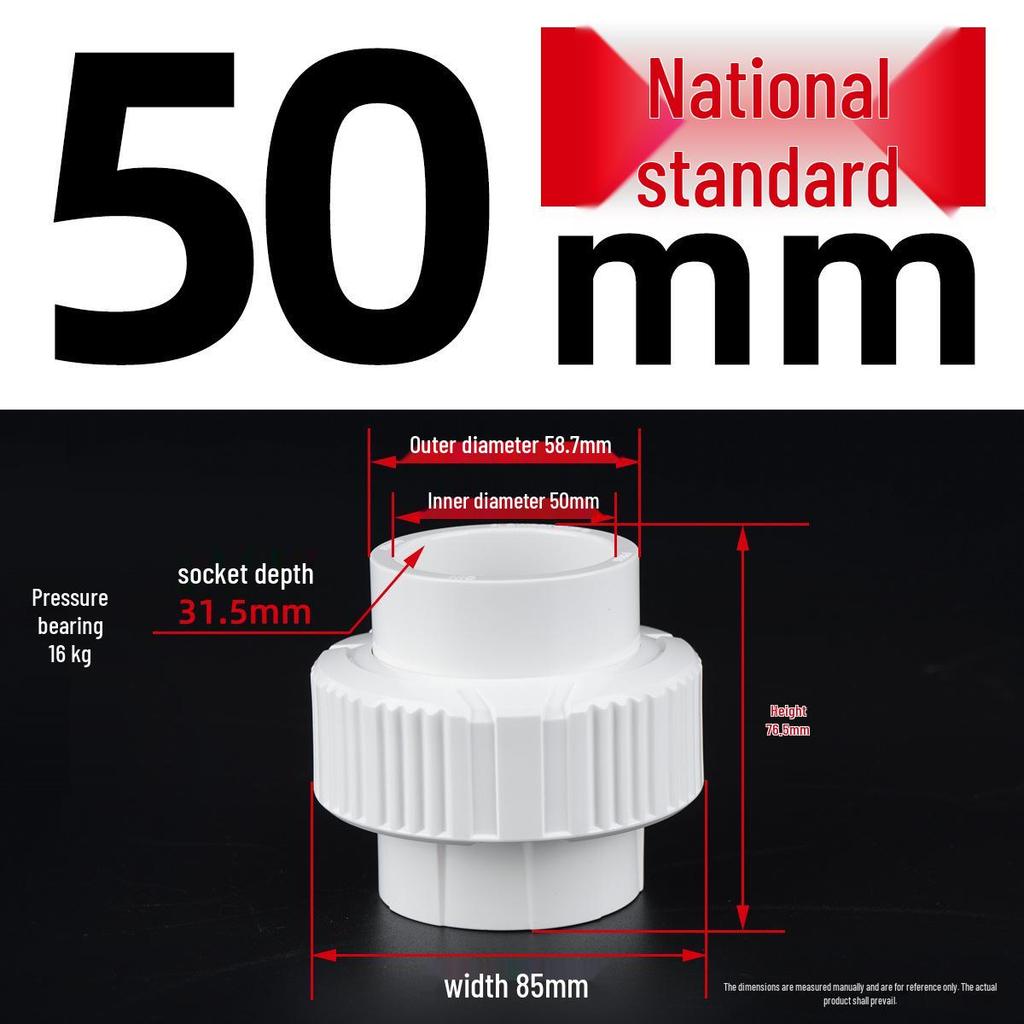 Colorful PVC UPVC Water Pipe Fittings Double Union Quick Connector 4-Point 6-Point