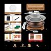 OEING Portable Indoor Outdoor BBQ Grill & Tea Stove Set