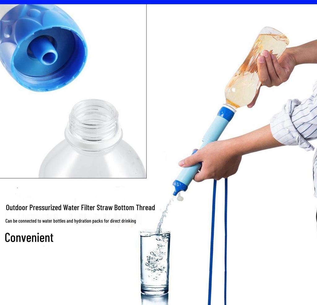 Outdoor Water Filter Straw: Emergency Drinking Purifier for Camping & Survival