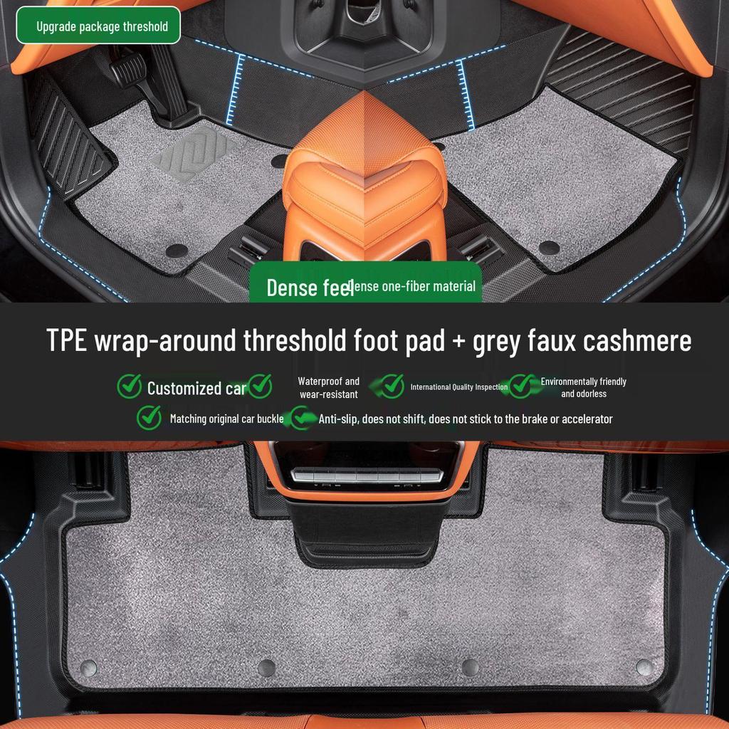 Geely Galaxy A7 Complete TPE Floor Mats Set with Door Sills - 26 New Style Foot Pads