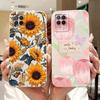 Pour Realme 8 5G Belle Coque de Téléphone Imprimée Fleurs Papillons Pour Realme V13 5G Realme8 RMX3241 Coques Souples en Silicone Gel
