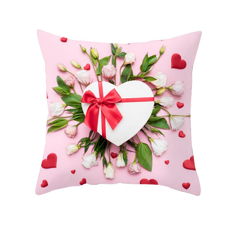 

Rose Series Valentine s Day Pillow Cover Home Decoration Cushion Cover Sofa Pillow Cover 45 * 45Cm (without pillow core)
