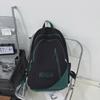 Color Fashionable Blocked Letter Printed Large Capacity Backpack Student