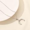 Sun Moon Star Jewelry Classic Stainless Steel Necklace 50cm Chain On The Neck Necklaces For Women Men Pendant Trendy Choker Gift