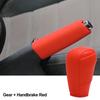 Silicone Car Case Gear Head Shift Collars Shift Knob Grips Cover Handbrake Decor Car Accessories for Mazda3 Axela CX4 CX5 CX8