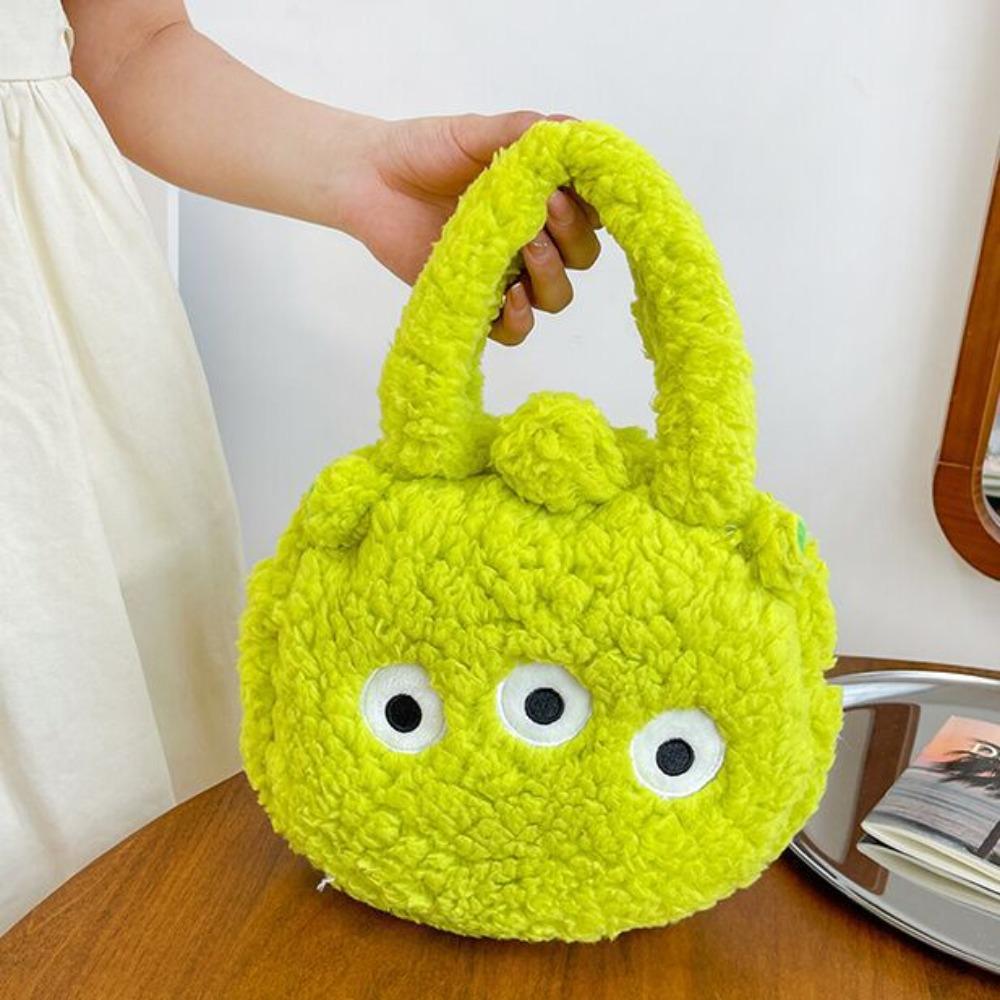 Японская милая серия «Сосна» клубничный медведь девочка мультяшная пушистая сумочка из овечьей шерсти «милая» ручная сумка 25cm