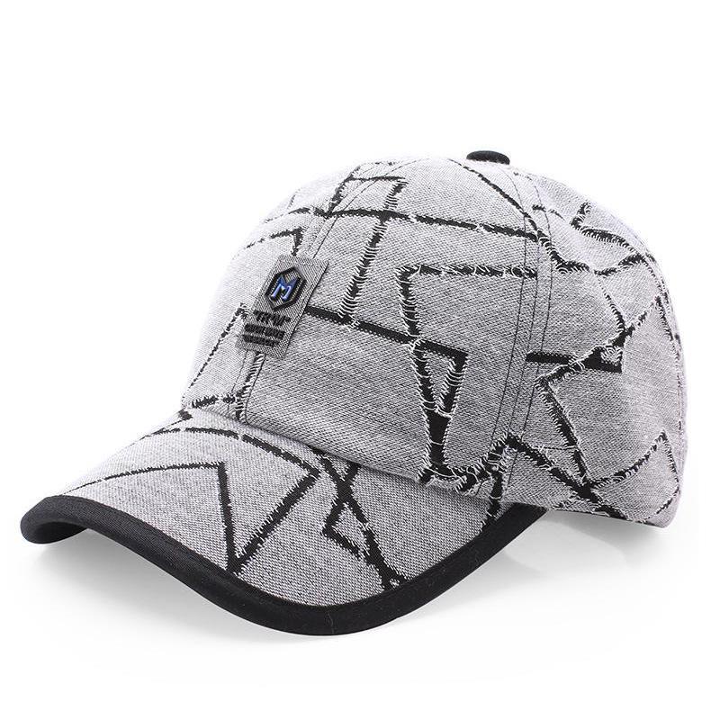 

Summer Baseball Cap Breathable Thin New Designer Hats Men High Quality Creative Cotton Personality Luxury For Women Sunscreen Adjustable світло-сірий колір