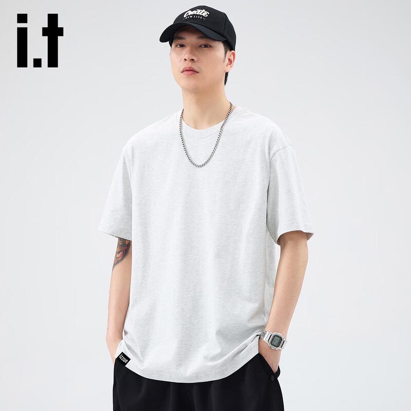izzueit Men s Heavyweight Loose Fit Short Sleeve T-Shirt 2XL