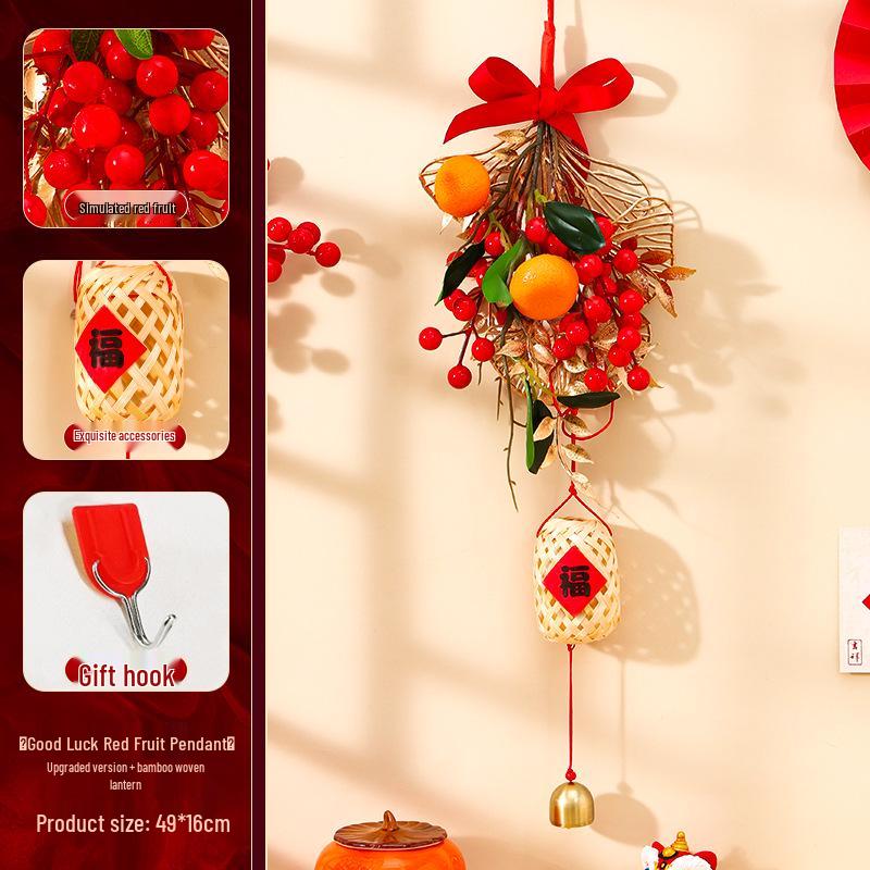 Housewarming Door Hanging: New Home Fortune Fruit String for Indoor Living Room Decor, Adds Birthday Atmosphere