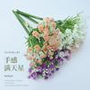 Simulation Gypsy Green Plant Decoration Hand Holding Plastic Flower Handle Touching Fake Bouquet Photo Props Home