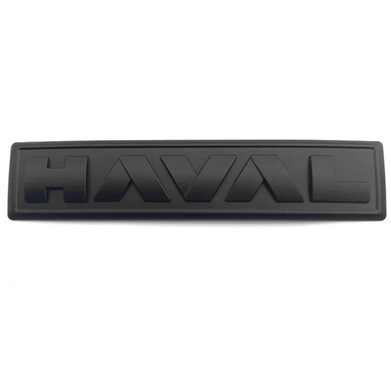 Great Wall GWM Haval Dargo II 2023 2024 H-Dog Car Logo Cover Accessories Car Front Rear Matte Black Logo Badge Emblem Sticker