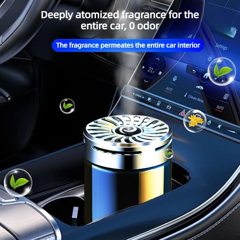 Car Solid Air Freshener Auto Perfume, Long-Lasting Interior Fragrance, Odor Eliminator Car Scent Diffuser for Dashboard & Cup Holder