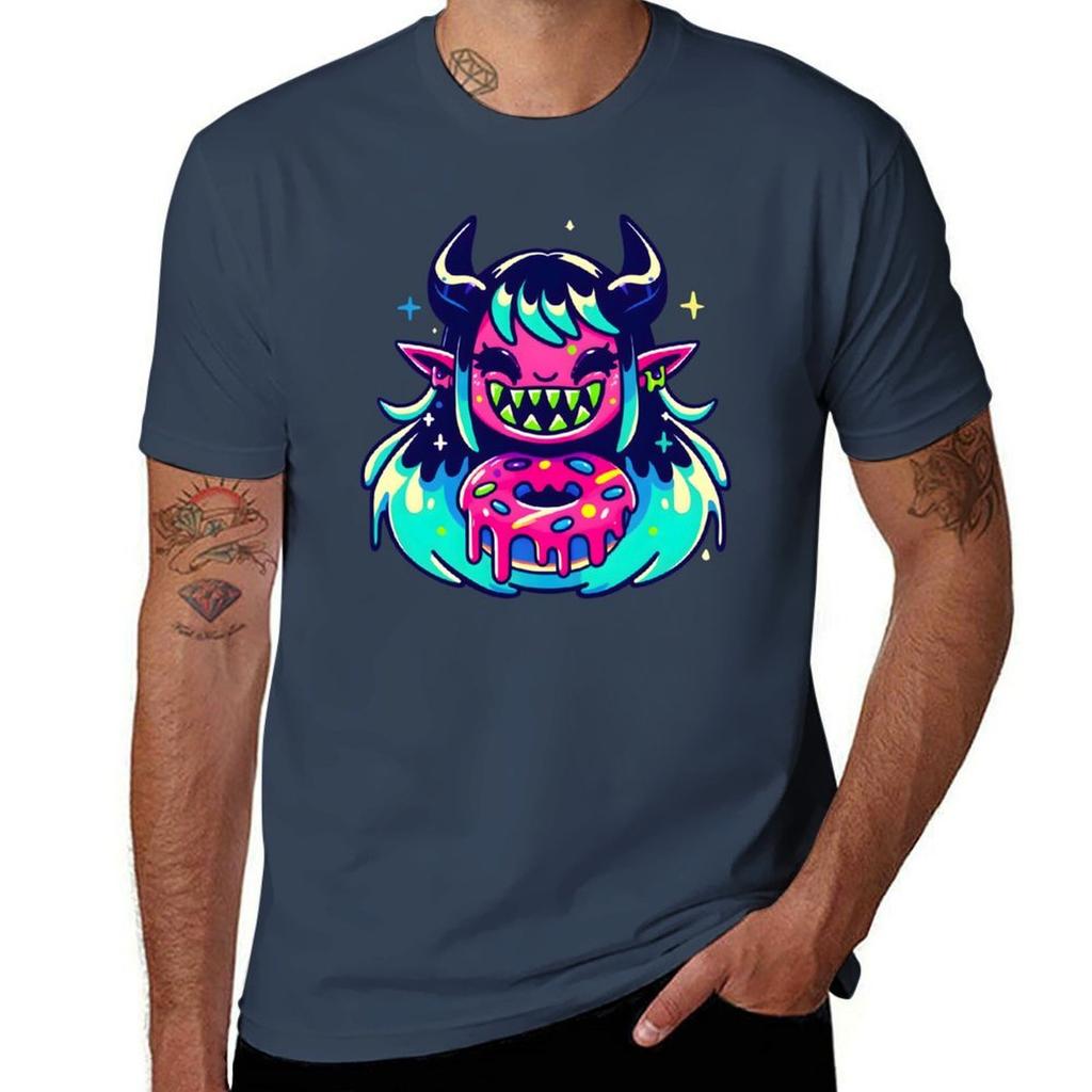 Devil Donut Demon Girl TShirt Long Lasting Casual TShirt