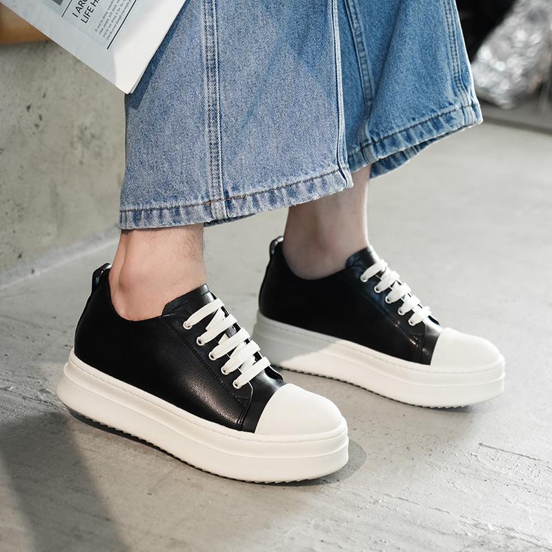 Fashion Leisure Walk Skateboard Footwear Thick Bottom Men's Tenis Masculino Fashion Outdoor Sneakers Versatile Soft Male Casual Shoes