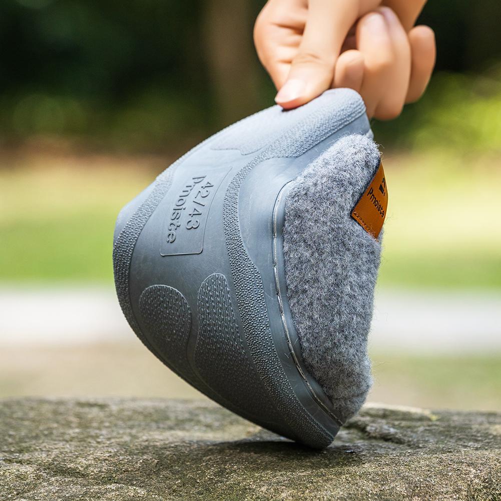 Pánské super měkké plstěné pantofle s polštářky z paměťové pěny - Teplé zimní domácí boty s protiskluzovou pohodlnou podrážkou z TPR