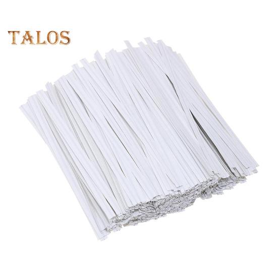 1000 Pcs Kraft Paper Twist Ties Reusable Ties with Wire Core Flexible Cable Ties for Packaging Bread Cake Candy Party Favors