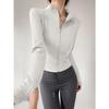 Sun Quick Drying Sports Coat Women's Tight Top Yoga Jacket Long Sleeve Zipper Jacket Running Fitness Women's Jacket S-3XL