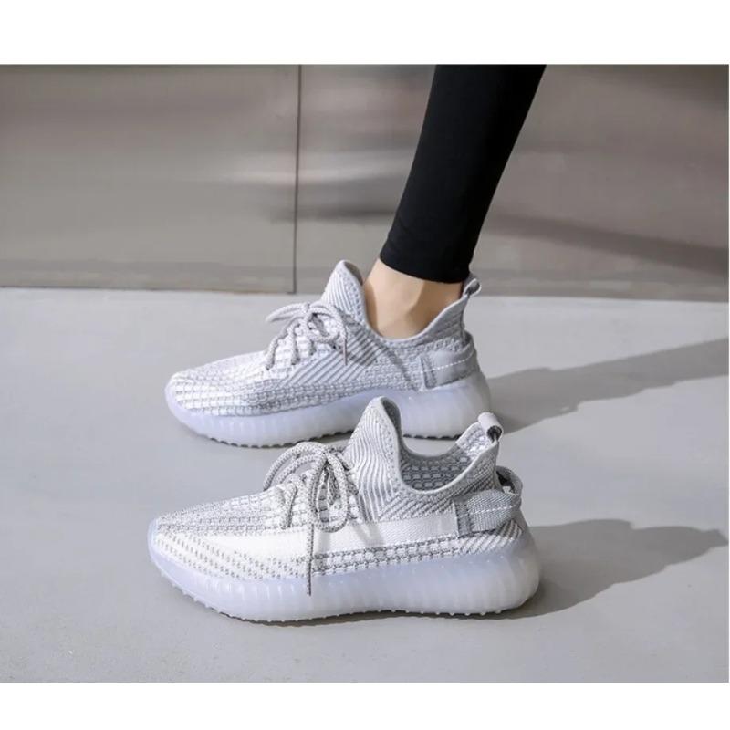 Casual Ademende Dames Nieuwe Koreaanse Versie Zachte Zool Veelzijdige Student Lichtgewicht Hardloopsneakers Damesschoenen