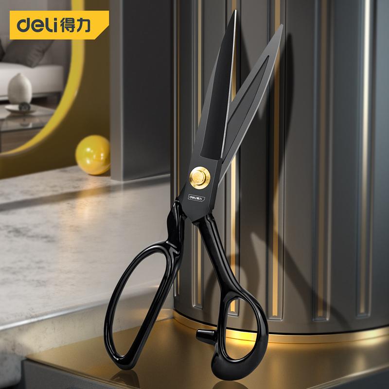 Deli Multifunction Industry Strong Scissors Household Hand Tools Tailor Scissors for Cutting Leather/Fabric/Paper/Fishing Net