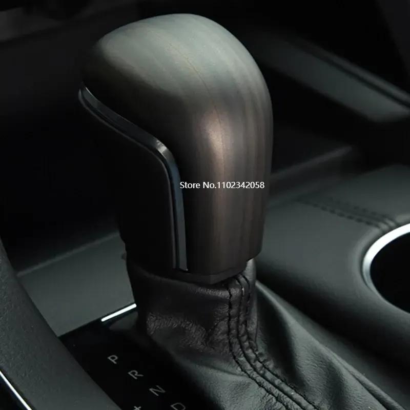 For Toyota Camry 70 2018- for Corolla      AT Carbon Fiber Car Interior Gear Shift Knob Head Cover Trim