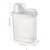 1pc Laundry Powder Storage Box Bathroom Laundry Detergent Storage, Transparent Acrylic Box Household Daily Necessities