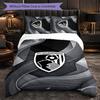 Bournemouth Football 3 Piece Bedding Set Soft Duvet Cover Set with Pillowcases Printed Bedroom Decor Set for Home