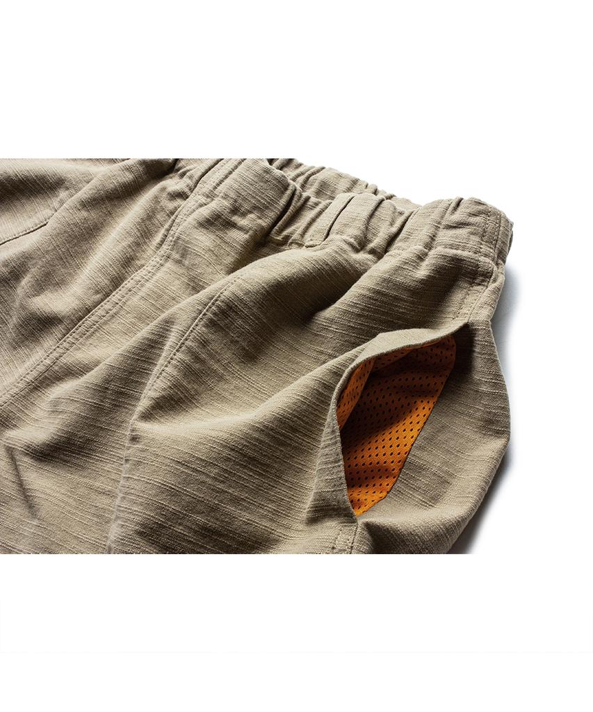 Deoleseukyu Cotton Slub Yosemite Camp Shorts [Rock Beige]