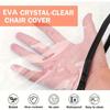 Salon Chair Cover Protectors Clear Square Waterproof Hairdressing Chair Back Covers Fit Standard Salon Chairs and Office Chairs