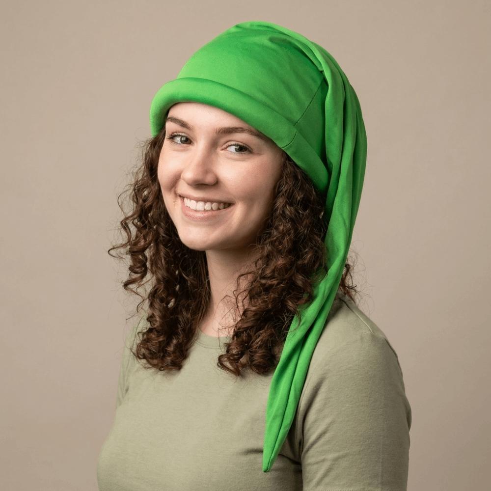 Solid Color Dwarf Christmas Hat Soft Pixie Headwear Funny Gnome Hats Christmas Festive
