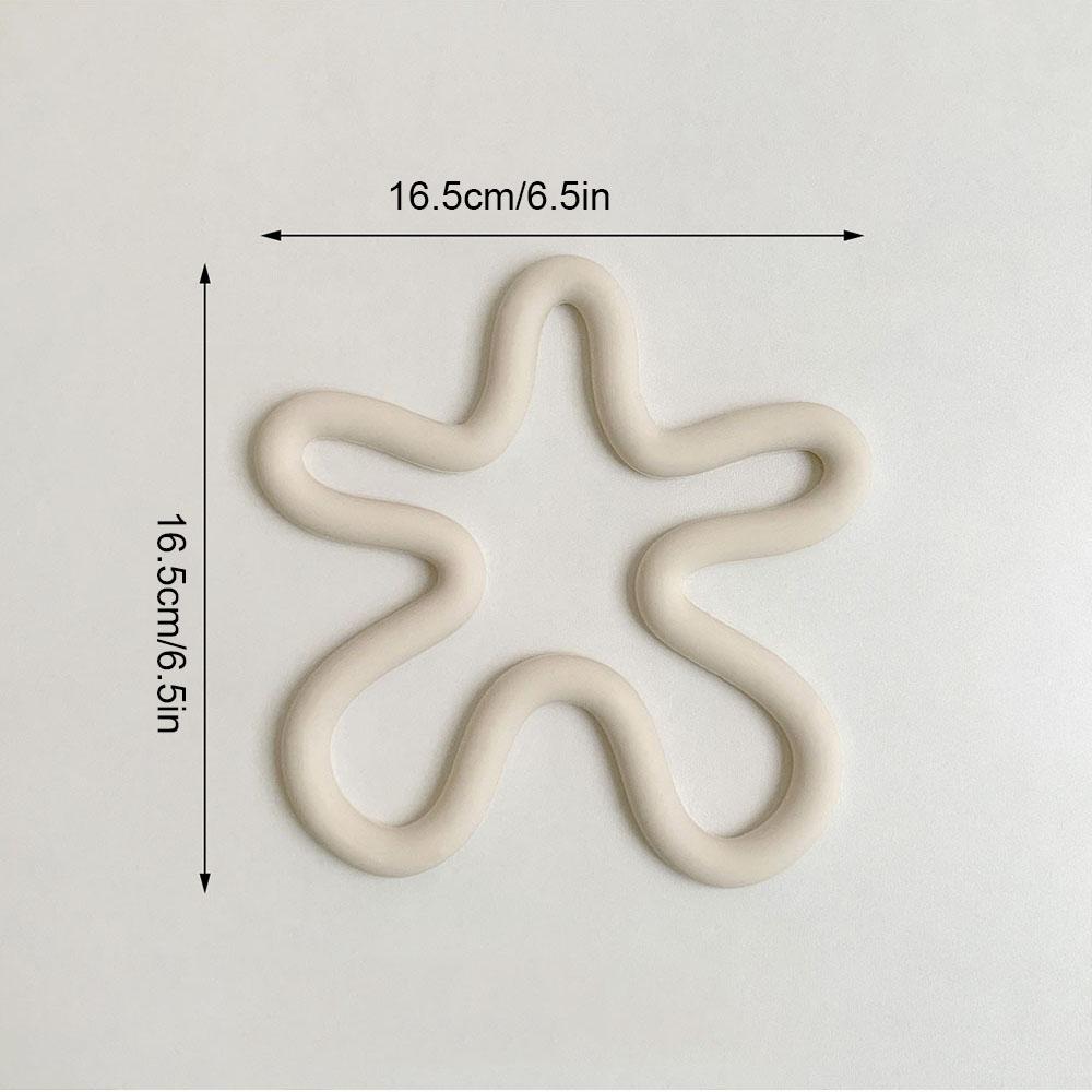 1/2/3PCS Irregular Silicone Heat Insulation Placemats Coffee Coasters High Temperature Resistant Home Kitchen Bowl Mats Pot Mats