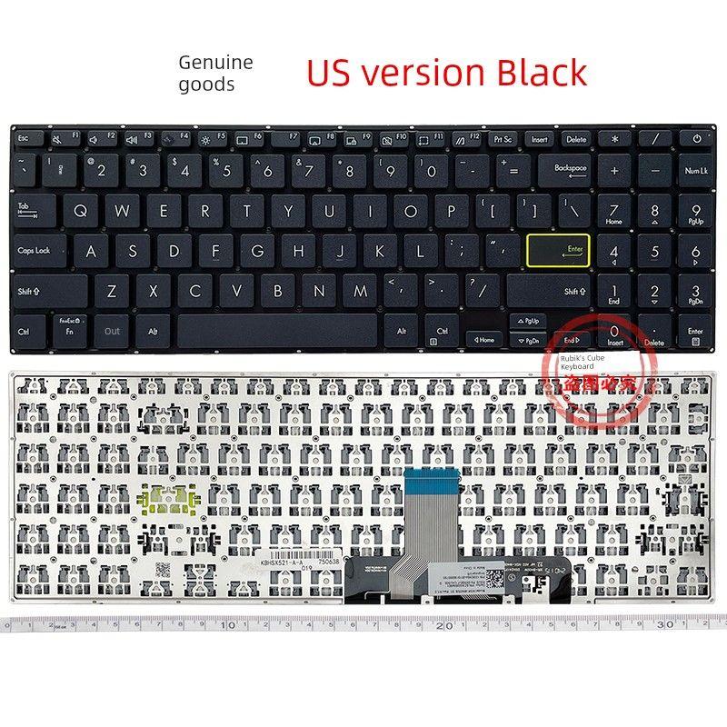 

Applicable to Asus ASUS S14 S15 S5600f E510m E510k Fl8850 L510 Keyboard M5600i [New] (genuine goods model) (black) (no backlight)