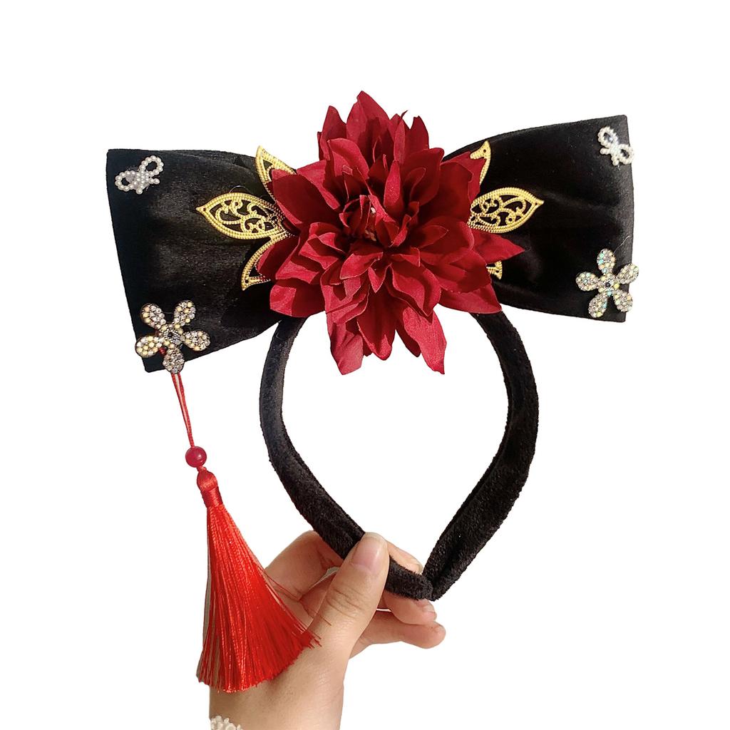 Concubine Hair Hoop for Dress Up Photography Props for Role Play and Theater Funny Princess Headdress