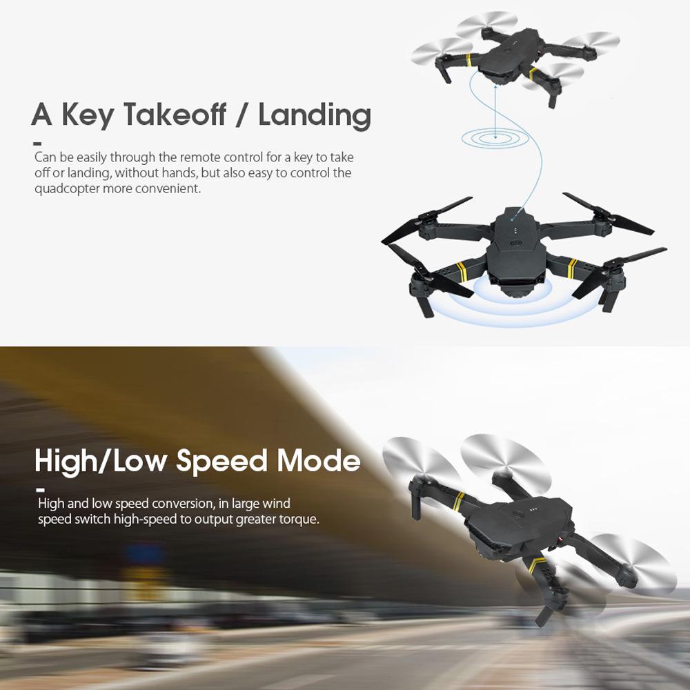 E58 Foldable Drone with Remote Control & Aerial Photography Capabilities