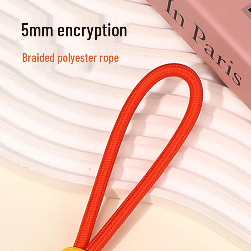 2025 Colorblock Anti-Verlust-Handytasche mit auffälligem geknotetem Handgelenkband