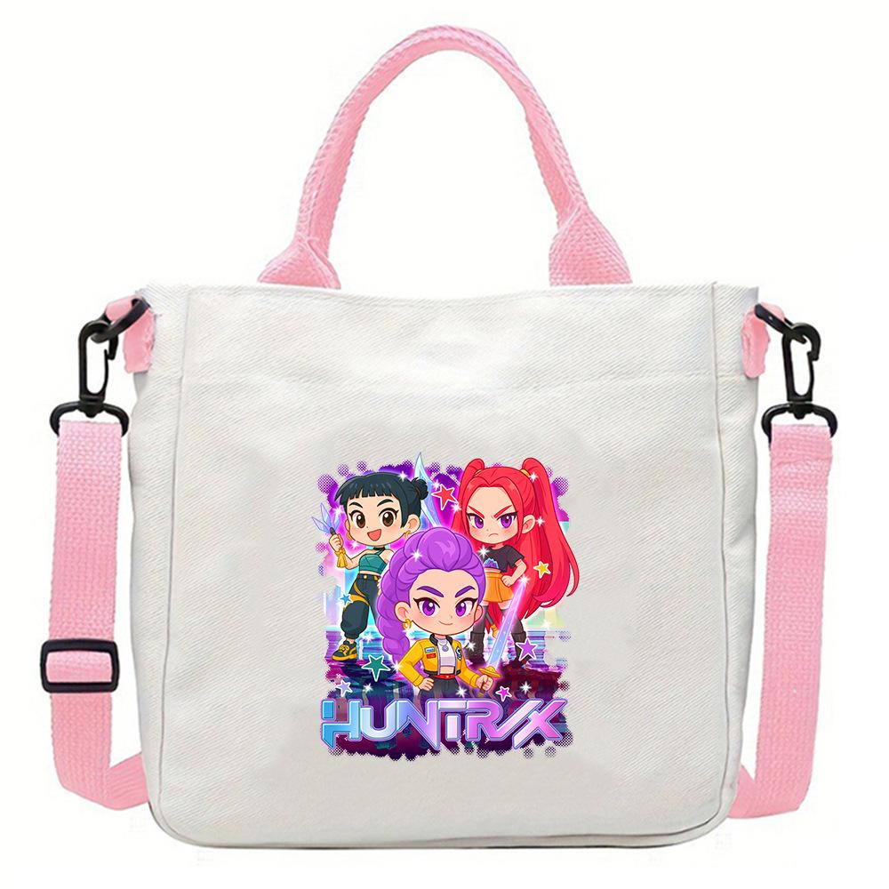 

Новый популярный фильм kpop охота на ведьм женская группа холщовая сумка студенческая сумка-мессенджер съемный плечевой ремень сумочка 23*23*5cm