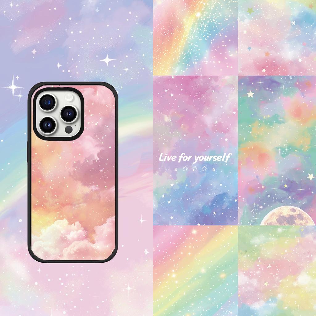 Mehrfach 8-teilige Girl Series Guka Handy Rückkarten DIY Dekoratives Basismaterial Aufkleber Klebeband Rückseitige Klebekraft