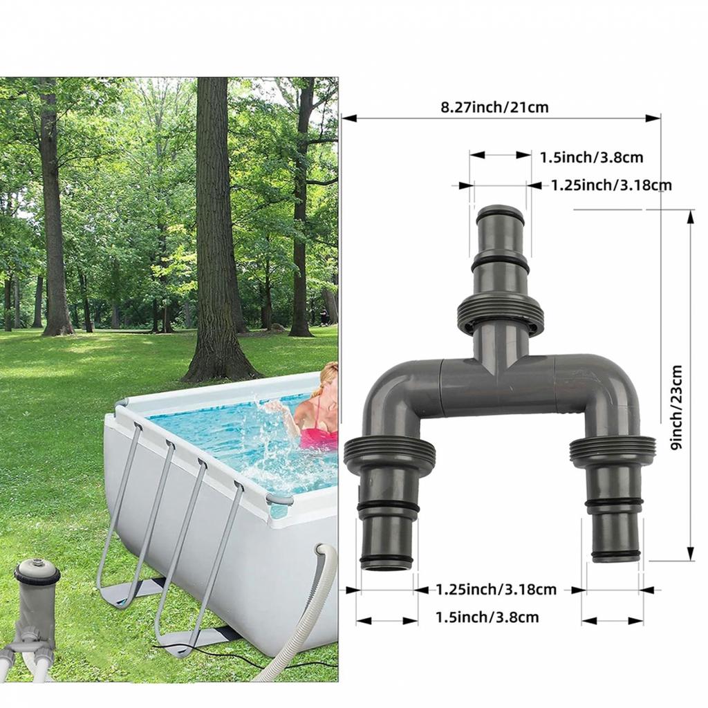 Compatibility For 32mm Hoses 3-Way Connector Hose Connector Pool Hose Adapter