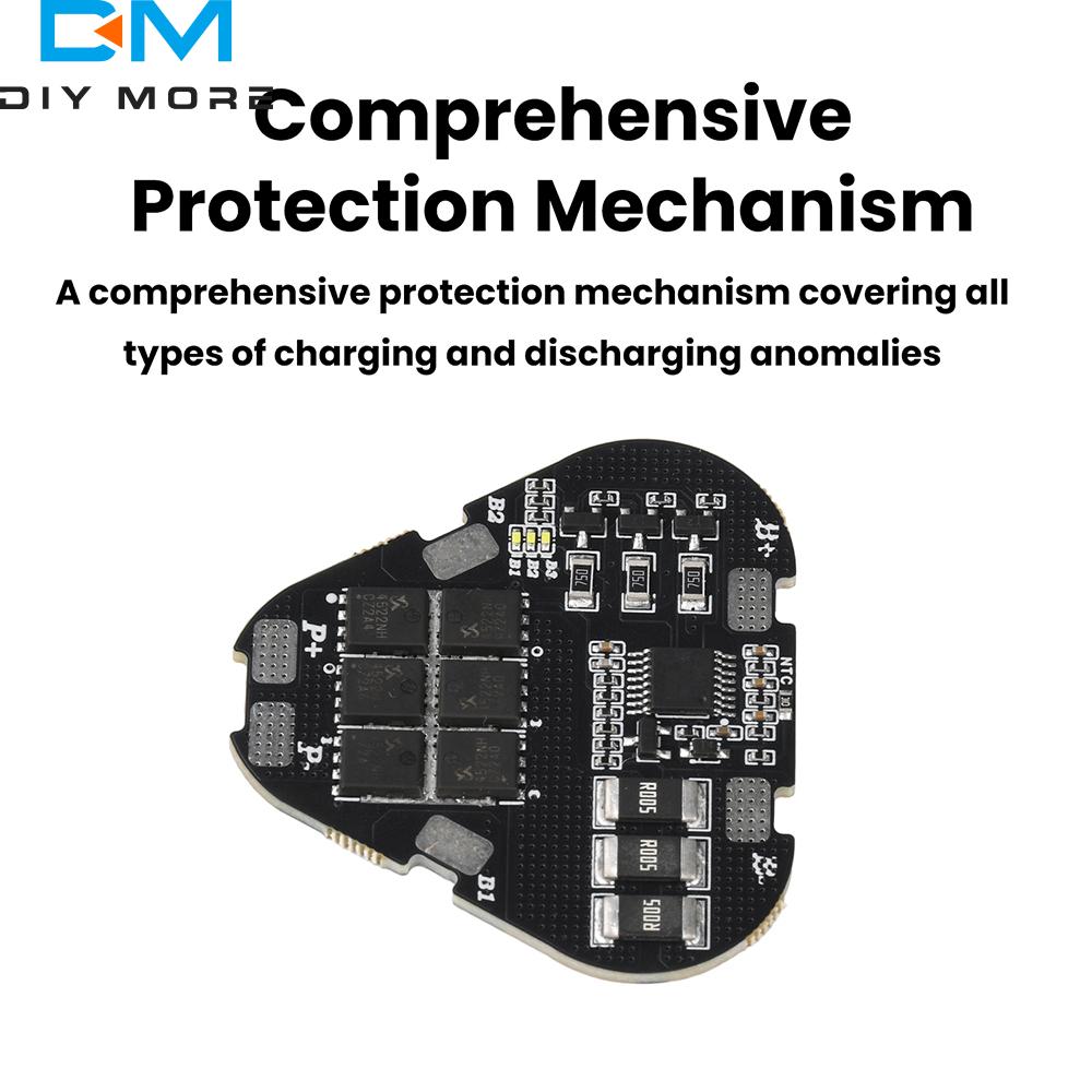 3S 11.1V/12.6V Battery Management System 60A Current Active Balance Low Standby Current Full Protection High Precision Detection
