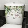 Zielona Roślina Kwiat Motyl Naklejka Ścienna Naklejka Łazienkowa Toaletowa Wc Samoprzylepny Mural Upiększyć Dekoracja Domu Kalkomanie