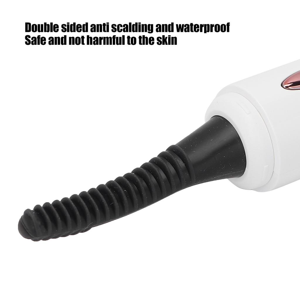 Heated Eyelash    Re able Silicone Brush Head Portable Electric Eyelash    for Women