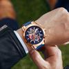 MINI FOCUS Brand Watch Multi-functional Calendar Waterproof Stainless Steel Strap Men Quartz Watches