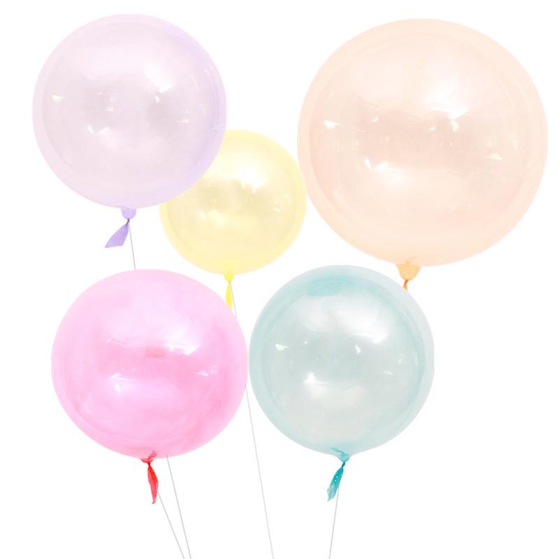 18/24/36 inch Bobo Balloons Round Helium Transparent Balloons Wedding Birthday Party Decor