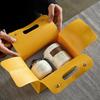 Portable Travel Tea Set, Ceramic Teapot & Cups with Storage Bag for Outdoor & Gift