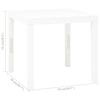 Garden Table White 78 X 78 X 72 Cm Plastic