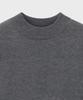 BASIC HOUSE Uni Daily Half-Neck Knit Melange Gray Lwkt7102