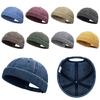 Casual Distressed Skull Hat Casual Hat Cotton Rolled for Daily Wear Outdoor Activity Streetwear Photo Props