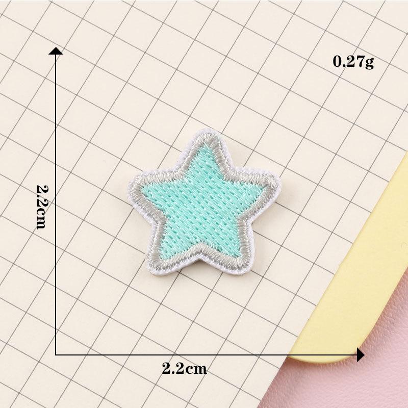 Sticketikett Pentagramm Bogen selbstklebender Patch Aufkleber Kleidungszubehör Abzeichen selbstklebender Stickstoffaufkleber